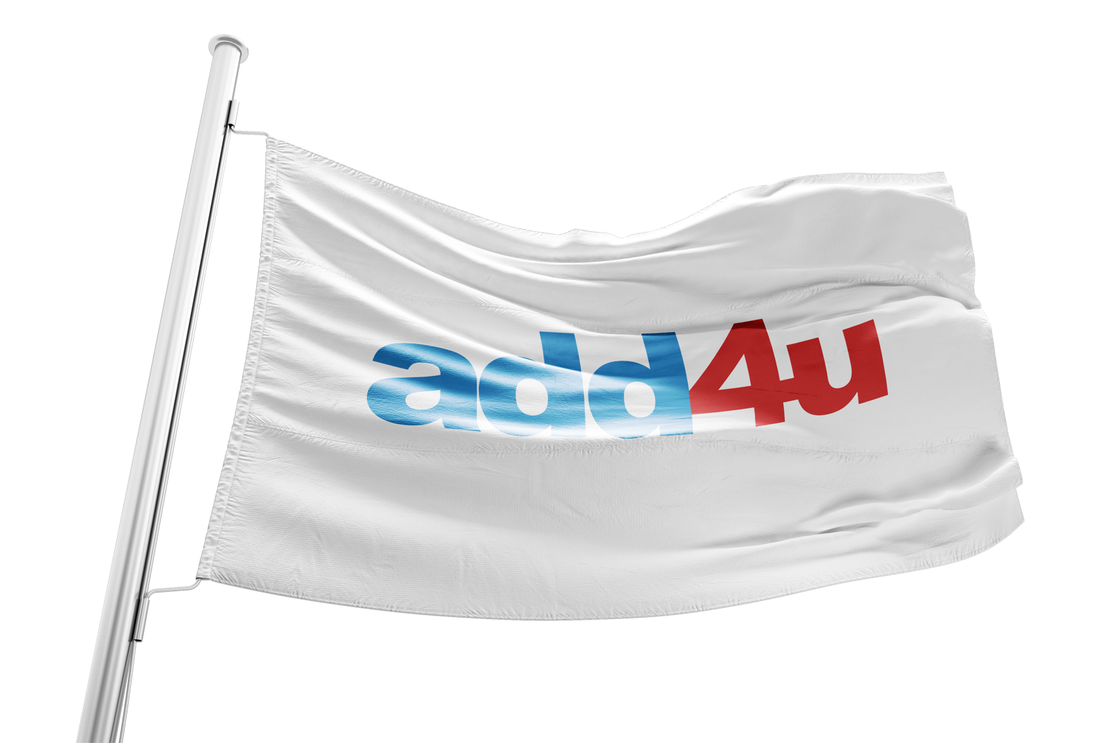 Bandera con el logotipo de Add4u, 2020