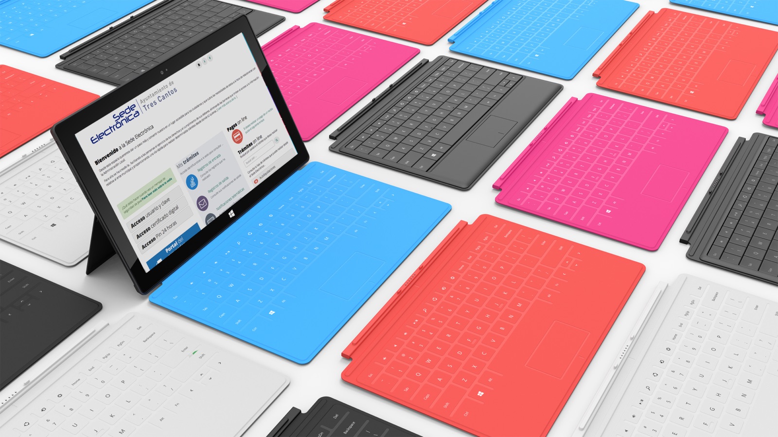 Sede electrónica de GestDocAI en tabletas, 2020